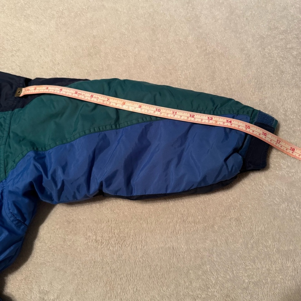 Vintage Columbia Williwaw Kids Girl’s Blue and Green Colorblock Jacket - Picture 16 of 16